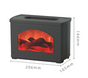 Lumora flame-effect diffuser glowing in a cozy room